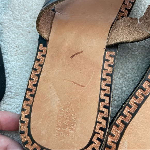 Tropical Island Flip Flops Sandals Tan 4 Unique - Picture 6 of 8